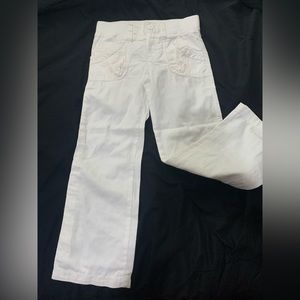 Children’s place girls white cargo pants